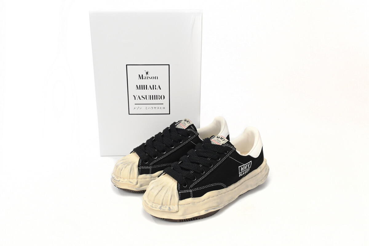 Maison Mihara Yasuhiro Blakey OG Sole Canvas Low Black  A08FW735