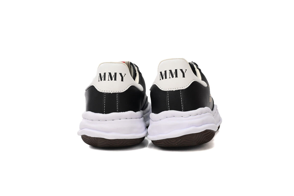 Maison Mihara Yasuhiro Blakey OG Sole Seamless Leather Low Black White A11FW715