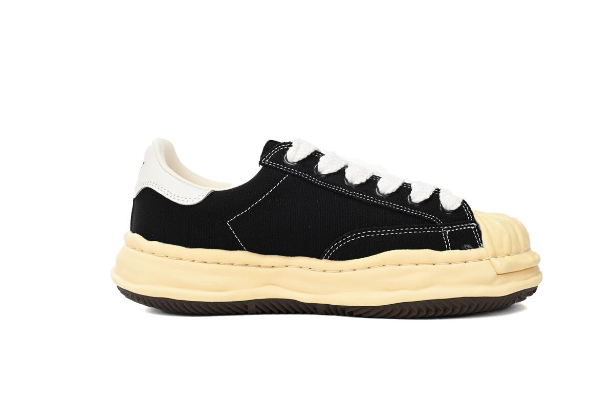 Maison Mihara Yasuhiro Blakey OG Sole Vintage Canvas Low Black A09FW732-BLK