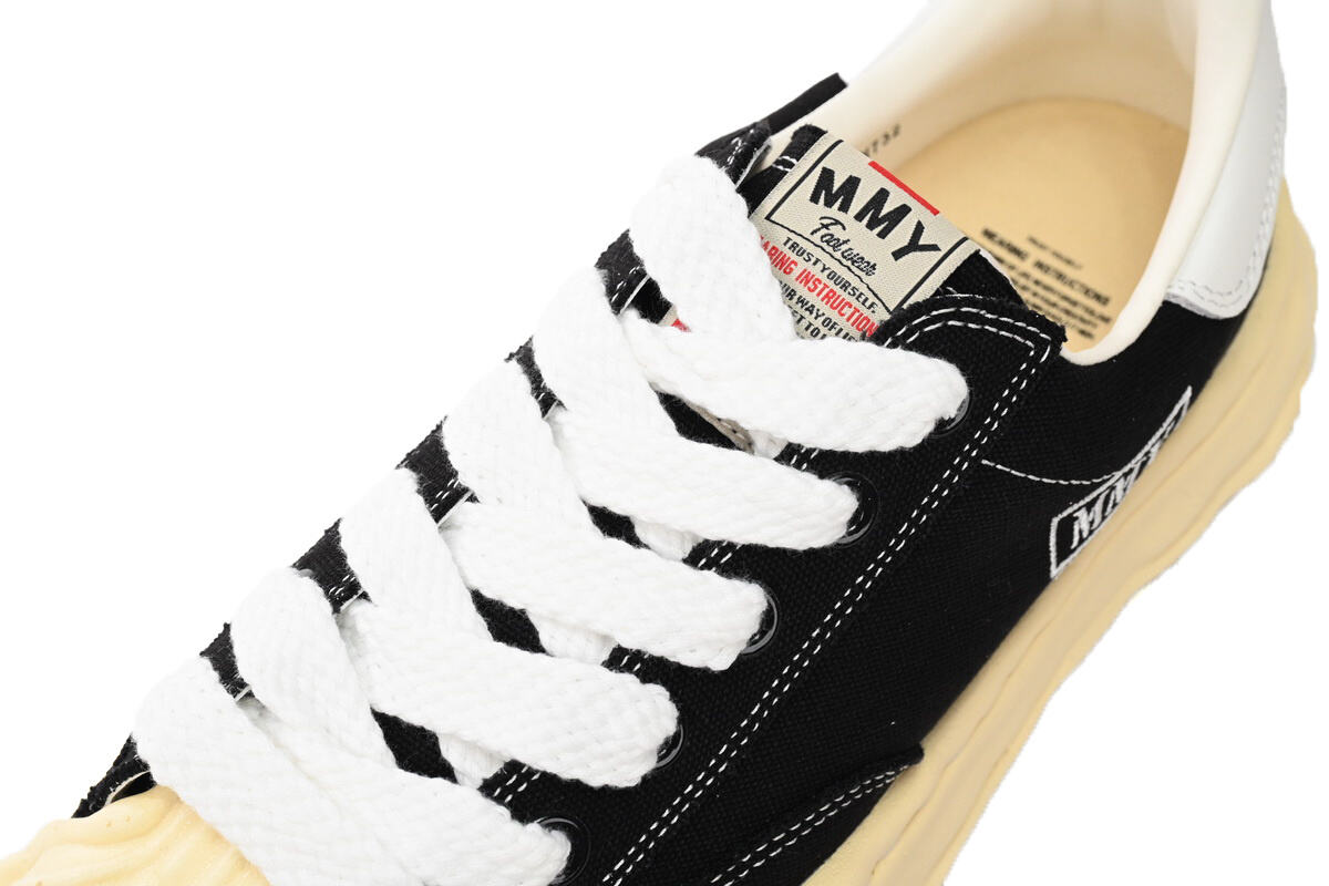 Maison Mihara Yasuhiro Blakey OG Sole Vintage Canvas Low Black A09FW732-BLK