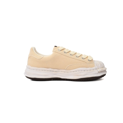 Maison Mihara Yasuhiro Blakey Puffer OG Sole Canvas Low Garment Dyed White A14FW739-WHT 02