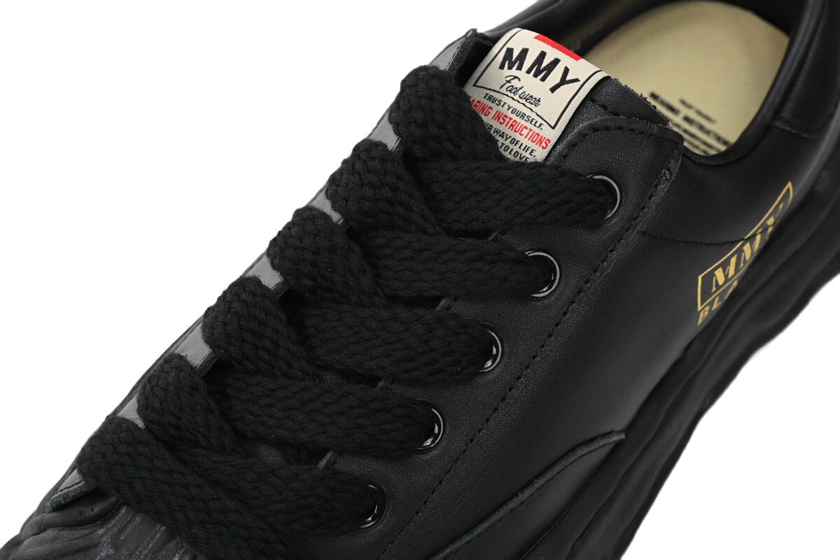 Maison Mihara Yasuhiro Blakey Puffer OG Sole Leather Low 'Black' A12FW723 BLK