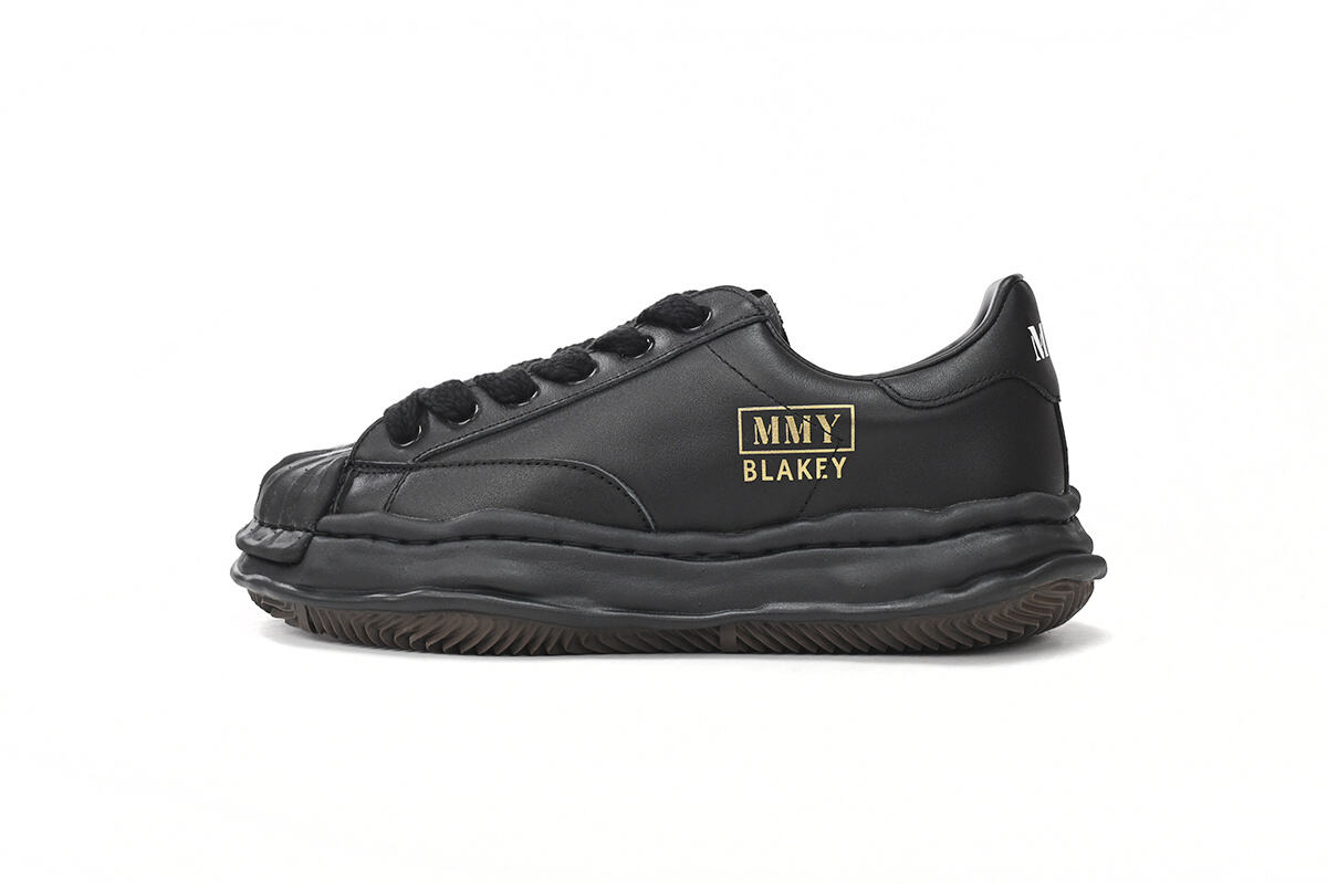 Maison Mihara Yasuhiro Blakey Puffer OG Sole Leather Low 'Black' A12FW723 BLK