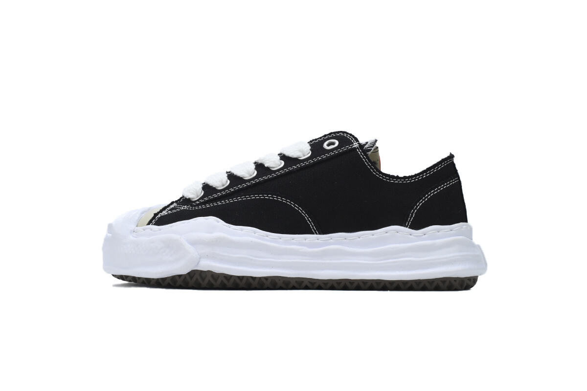 Maison Mihara Yasuhiro Hank OG Sole Canvas Low 'Black White' A05FW702 BLK