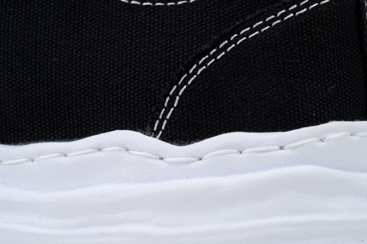 Maison Mihara Yasuhiro Hank OG Sole Canvas Low 'Black White' A05FW702 BLK