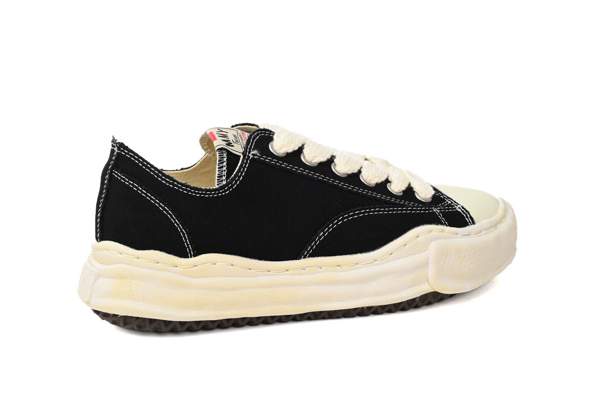 Maison Mihara Yasuhiro Hank Vintage Sole Canvas Low Black A09FW734-Black