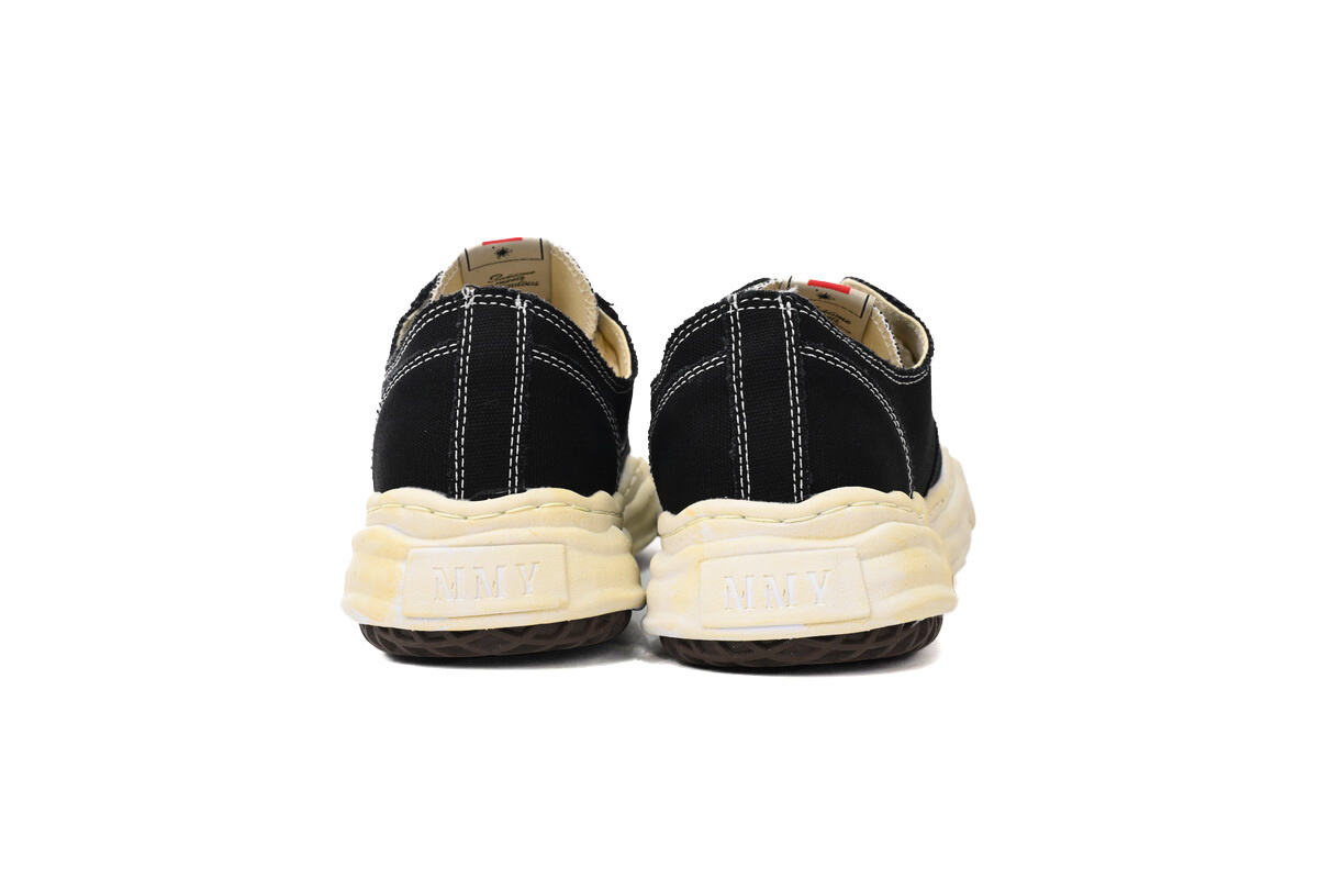 Maison Mihara Yasuhiro Hank Vintage Sole Canvas Low Black A09FW734-Black