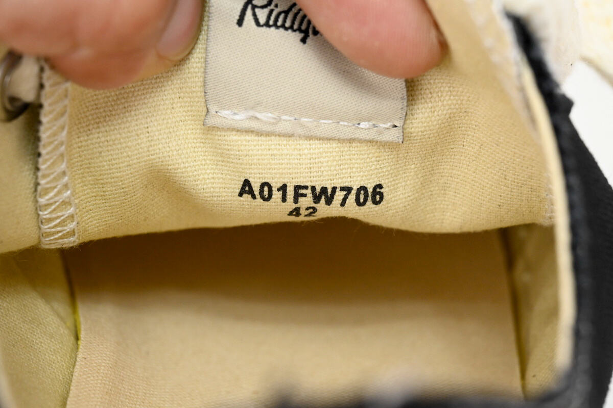 Maison Mihara Yasuhiro Hank Vintage Sole Canvas Low Black A09FW734-Black