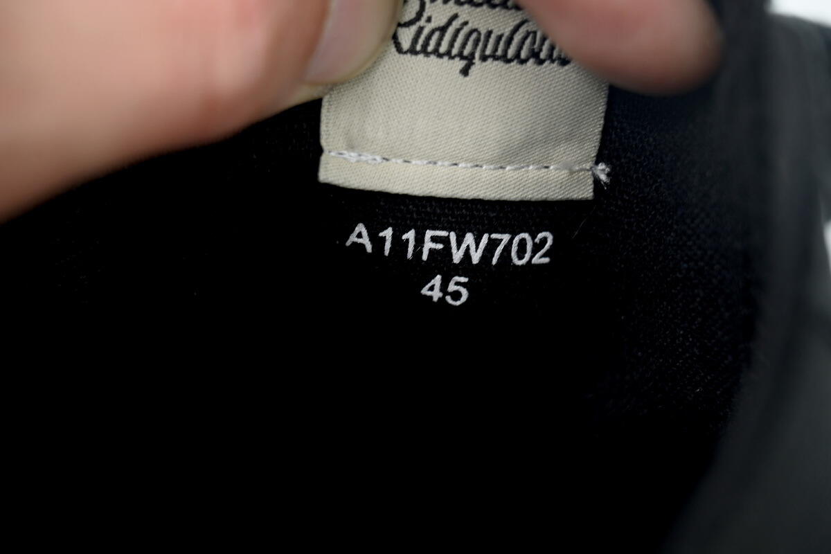 Maison Mihara Yasuhiro Peterson 23 OG Sole Canvas Low Black Black A11FW702