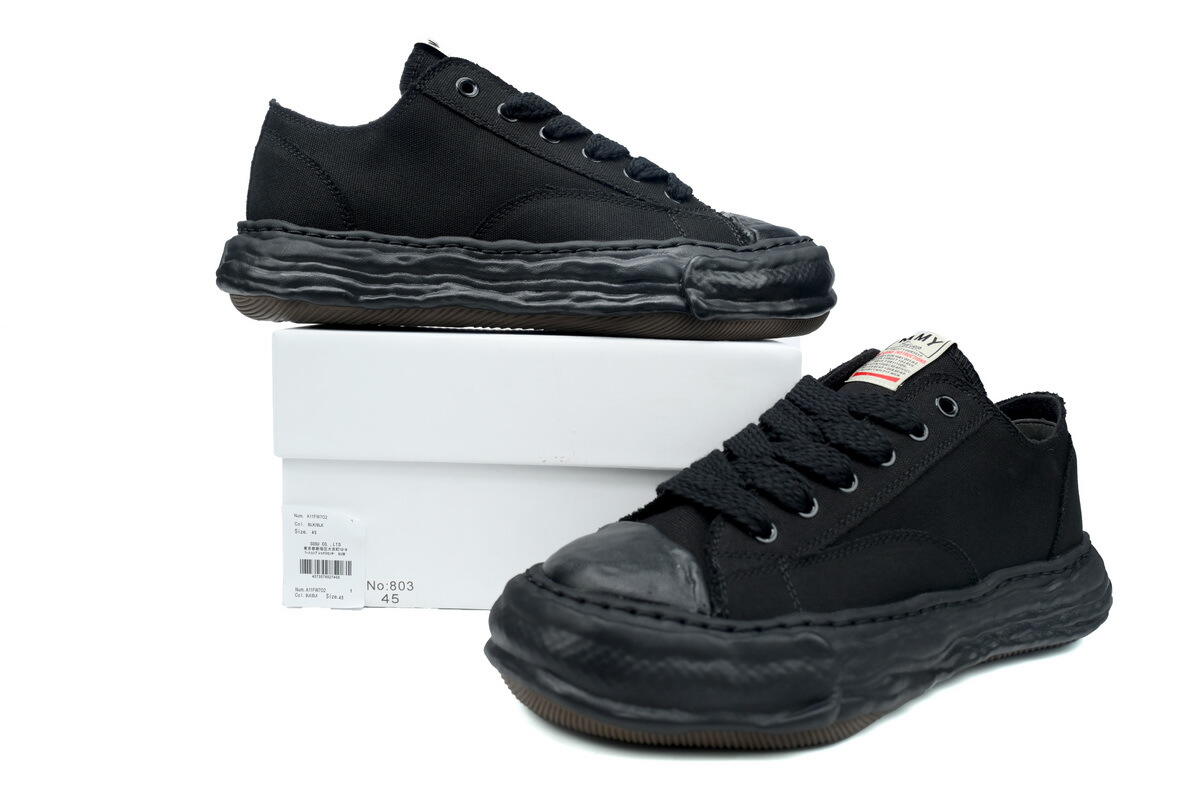 Maison Mihara Yasuhiro Peterson 23 OG Sole Canvas Low Black Black A11FW702