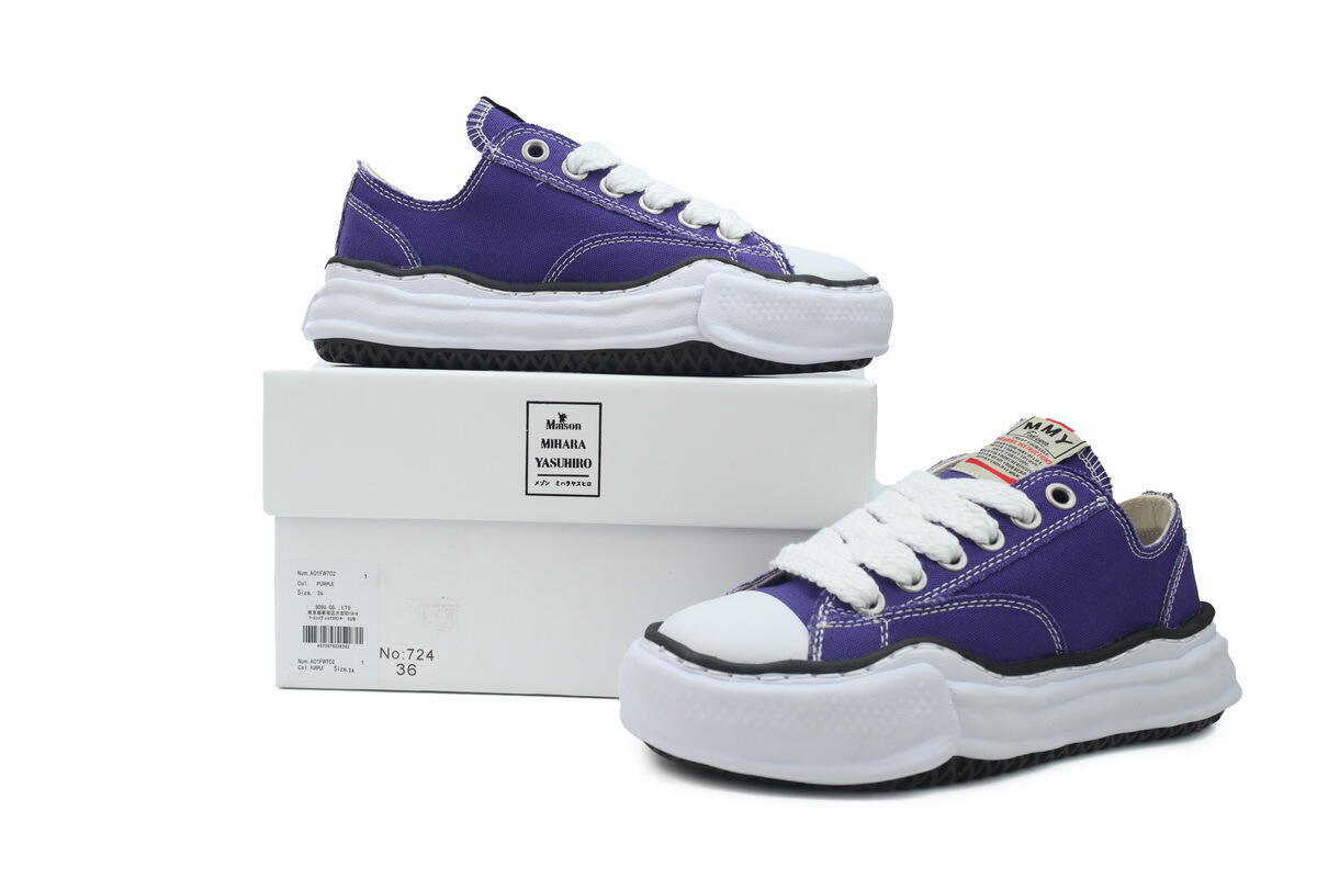 Maison Mihara Yasuhiro Peterson OG Sole Canvas Low 'Purple' A01FW702 PRP