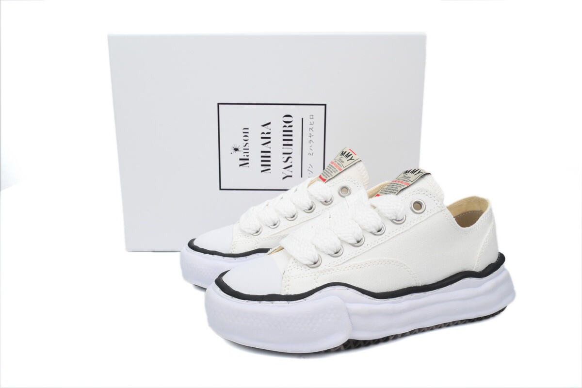 Maison Mihara Yasuhiro Peterson OG Sole Canvas Low 'White' A01FW702 WHT