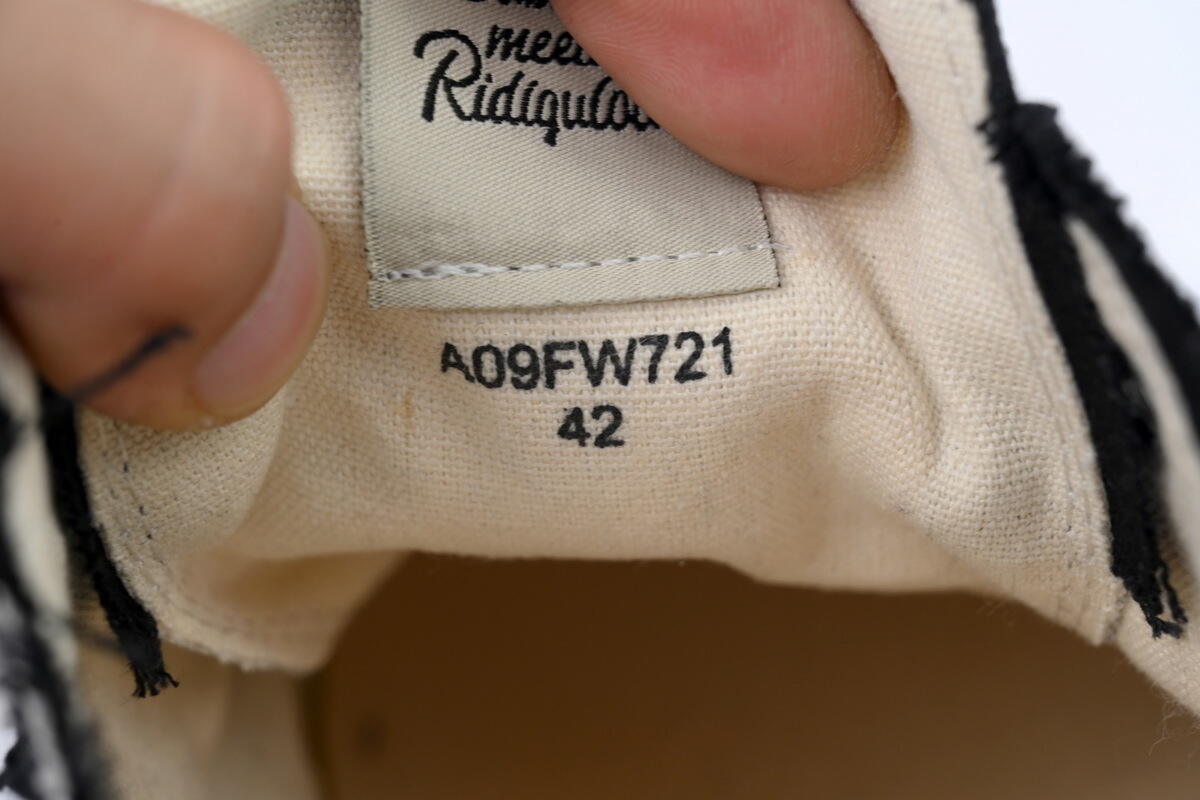 Maison Mihara Yasuhiro Peterson OG Sole Canvas Low 'White Overhanging'  A09FW721 WHITE