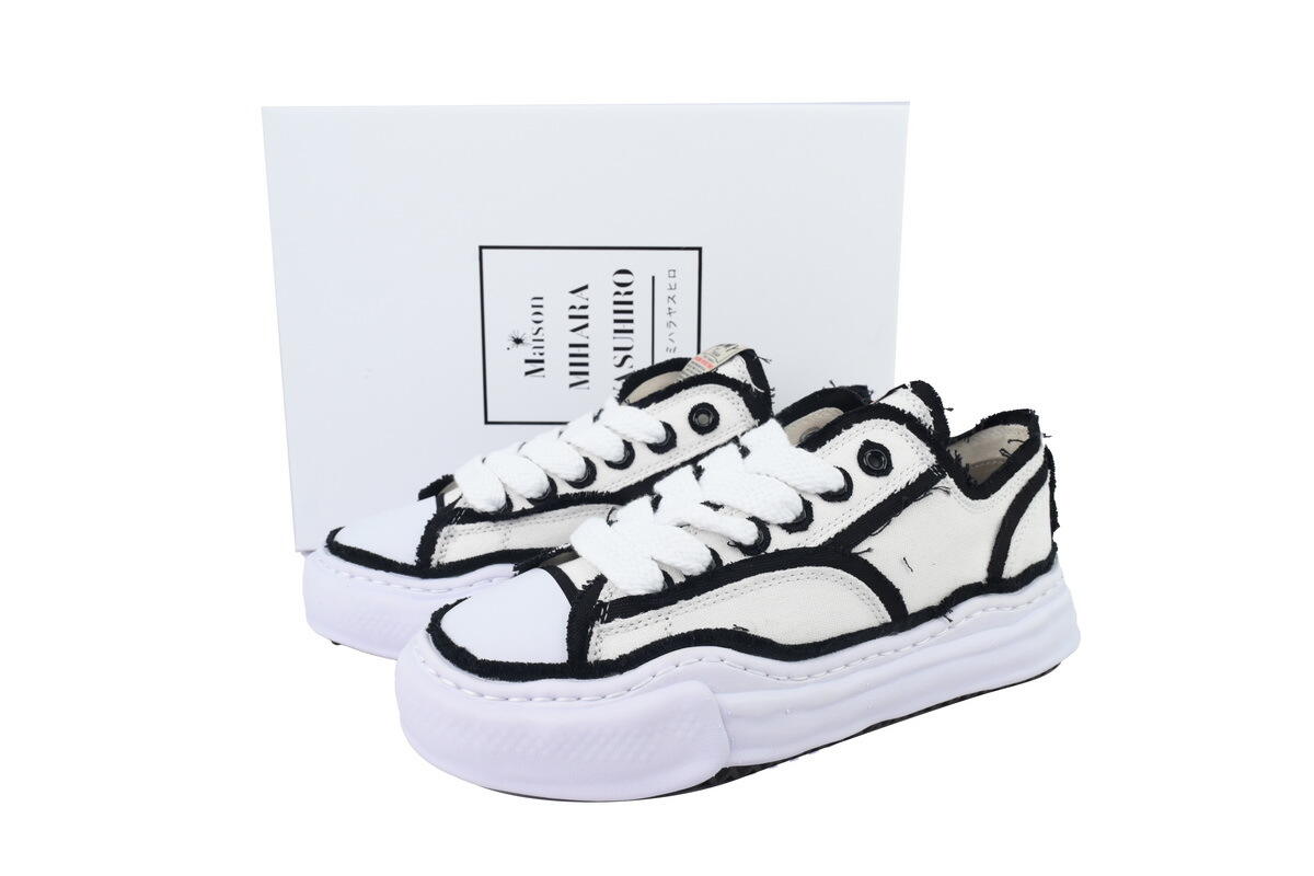 Maison Mihara Yasuhiro Peterson OG Sole Canvas Low 'White Overhanging'  A09FW721 WHITE