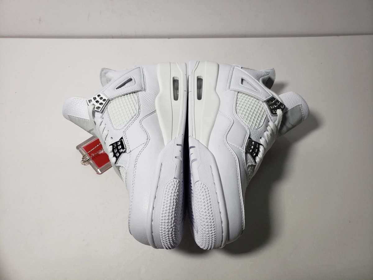 Pure White Jordan 4 Pure Money (2017) 308497-100 at Nicekicksmall