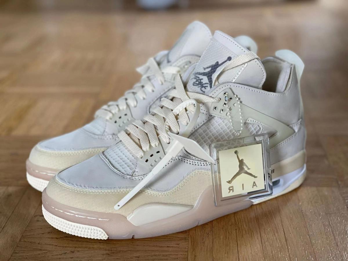 [Feedback] Received PK GOD Air Jordan 4 Retro Off-White Sail (W) CV9388-100 - Real feedback from nicekicksmall customer