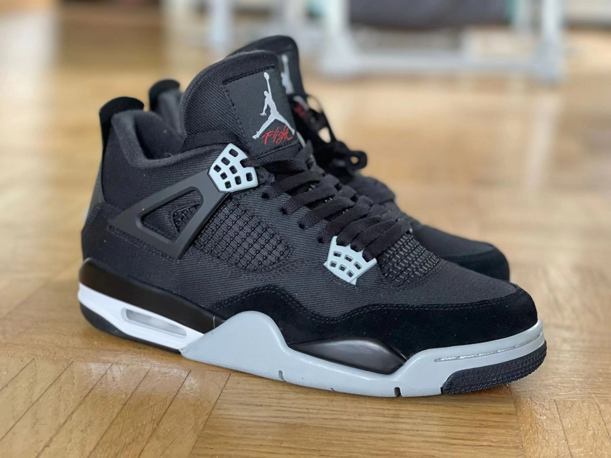 [Feedback] Received Air Jordan 4 Retro Black Canvas DH7138-006 - Real feedback from nicekicksmall customer