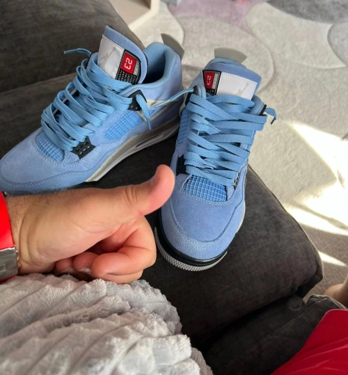 [Feedback] Received PK God Batch Nike Air Jordan 4 Retro University Blue CT8527-400 - Real feedback from nicekicksmall customer