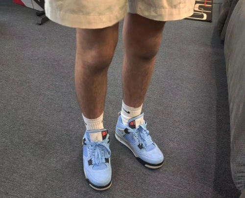 [Feedback] Received PK God Batch Nike Air Jordan 4 Retro University Blue CT8527-400 - Real feedback from nicekicksmall customer