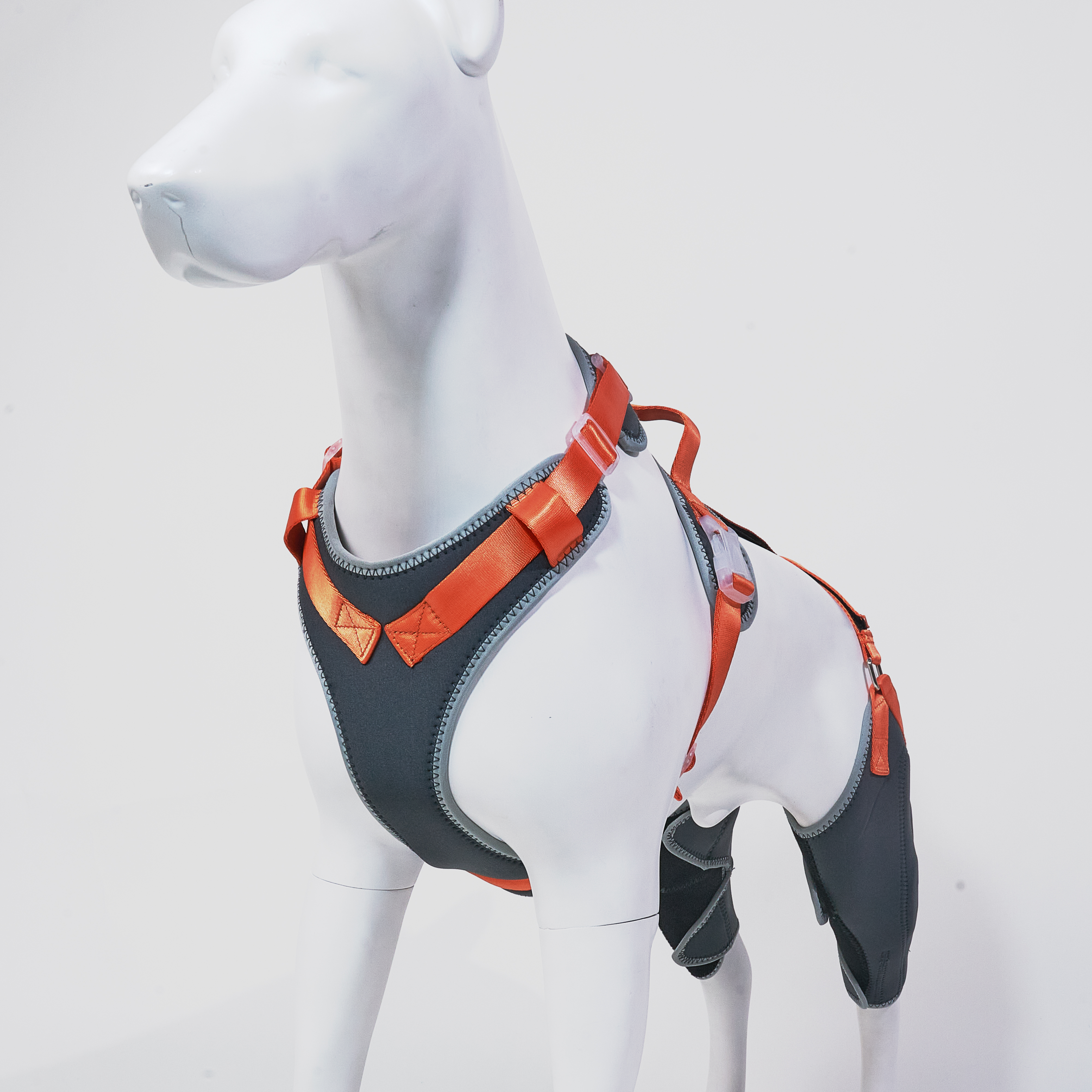 Dog Rear Leg Brace Torn ACL Injury Support For Hind Leg Orange