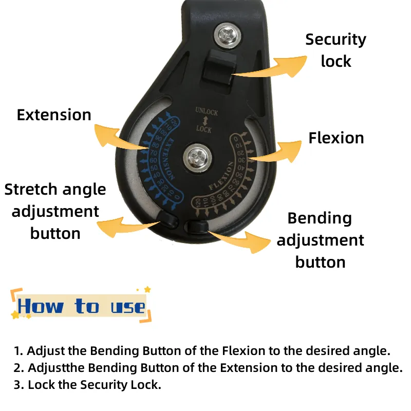 Dog Leg Knee Support Brace Neoprene Hinged Knee Brace