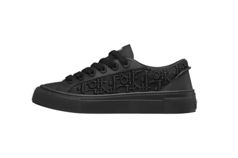 Dior B33 Black Smooth Calfskin Oblique Raised Embroidery (Numbered)