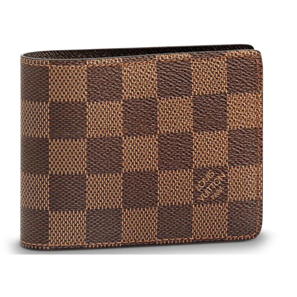 Louis Vuitton LV Wallet Slender Damier Ebene Brown