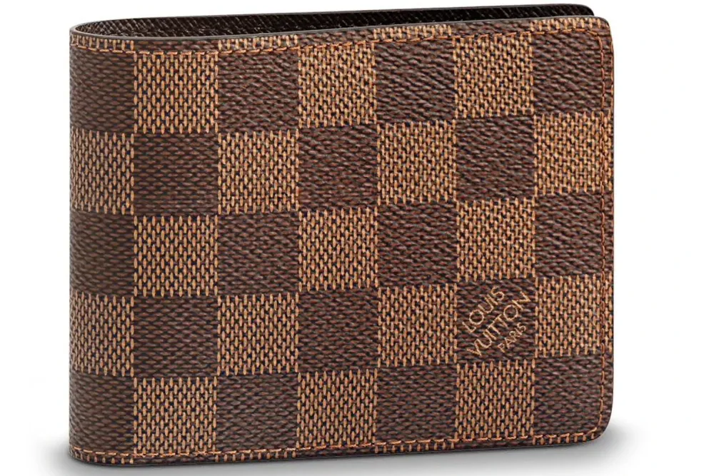 Louis Vuitton LV Wallet Slender Damier Ebene Brown