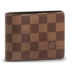 Louis Vuitton LV Wallet Slender Damier Ebene Brown