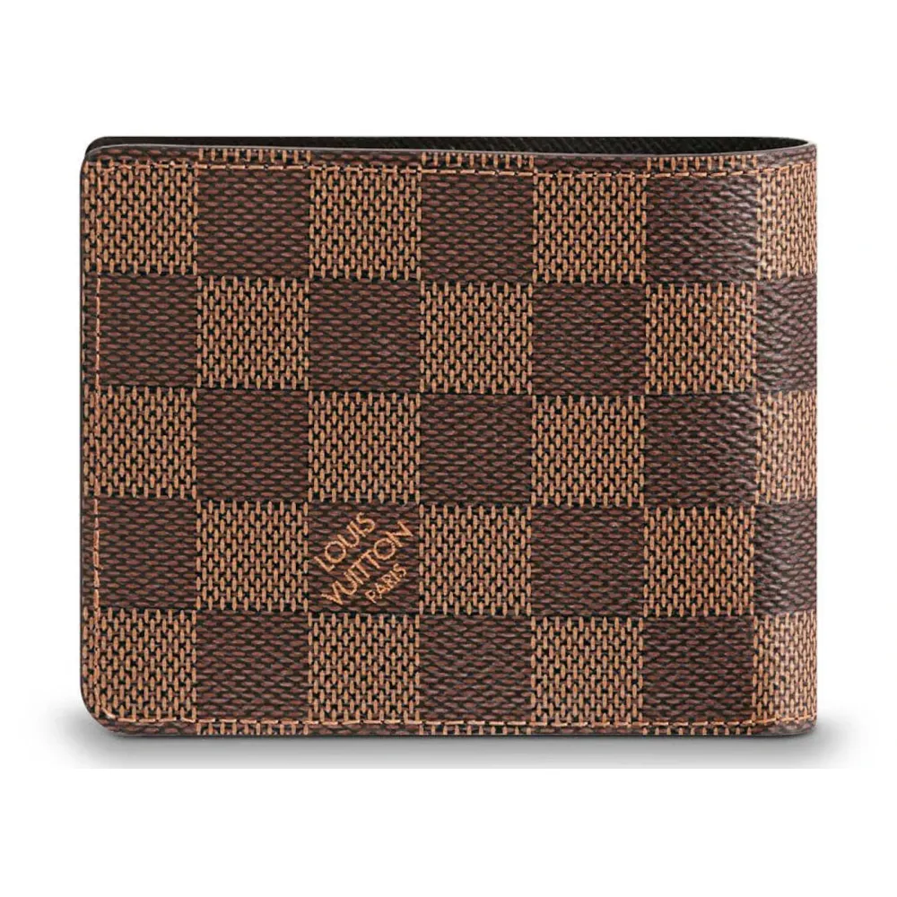 Louis Vuitton LV Wallet Slender Damier Ebene Brown