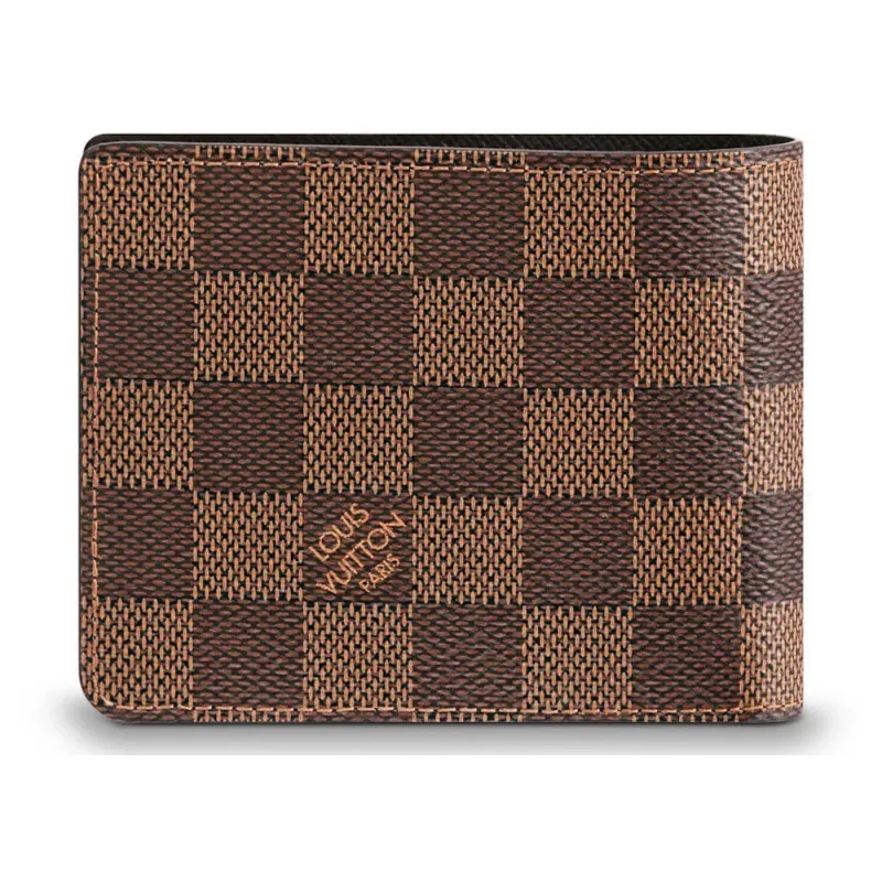 Louis Vuitton LV Wallet Slender Damier Ebene Brown