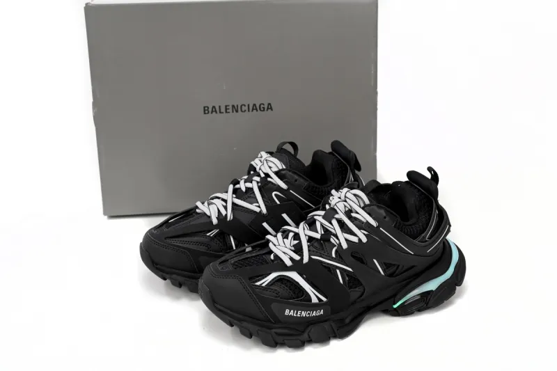 Replica Balenciaga Track Black White