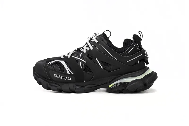 Fake Balenciaga Track Black White