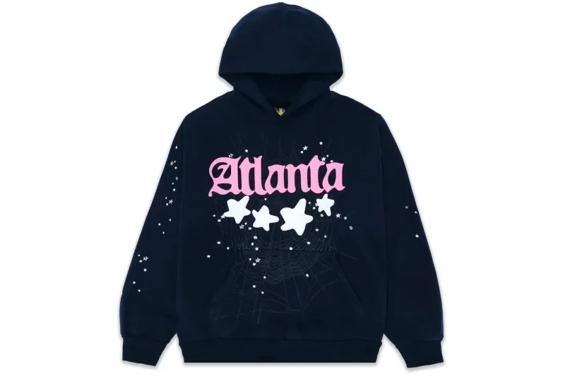 Sp5der Atlanta Hoodie Navy SS23