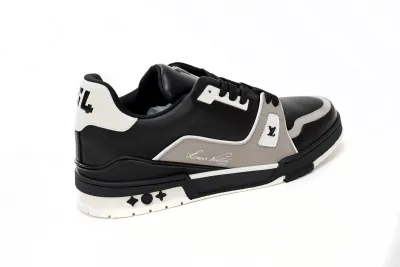 Louis Vuitton LV Trainer Black Grey White 1AAHS3 02