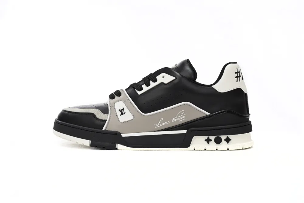 Louis Vuitton LV Trainer Black Grey White 1AAHS3