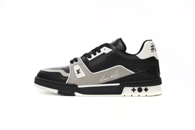 Louis Vuitton LV Trainer Black Grey White 1AAHS3 01