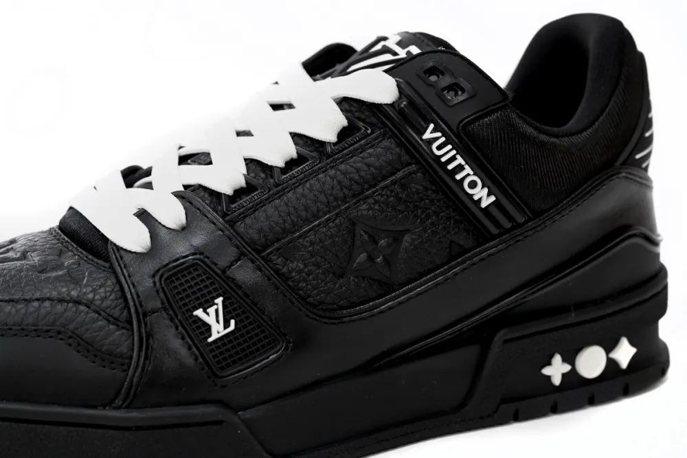Louis Vuitton LV Trainer Black Embossed Monogram 1AAREY