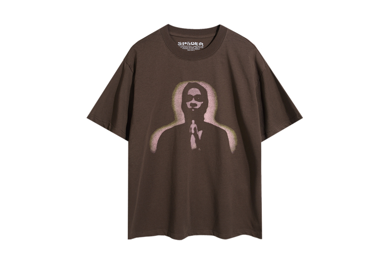 Sp5der T-Shirt Angel 6022 ANGEL BROWN/ ANGLE BLACK