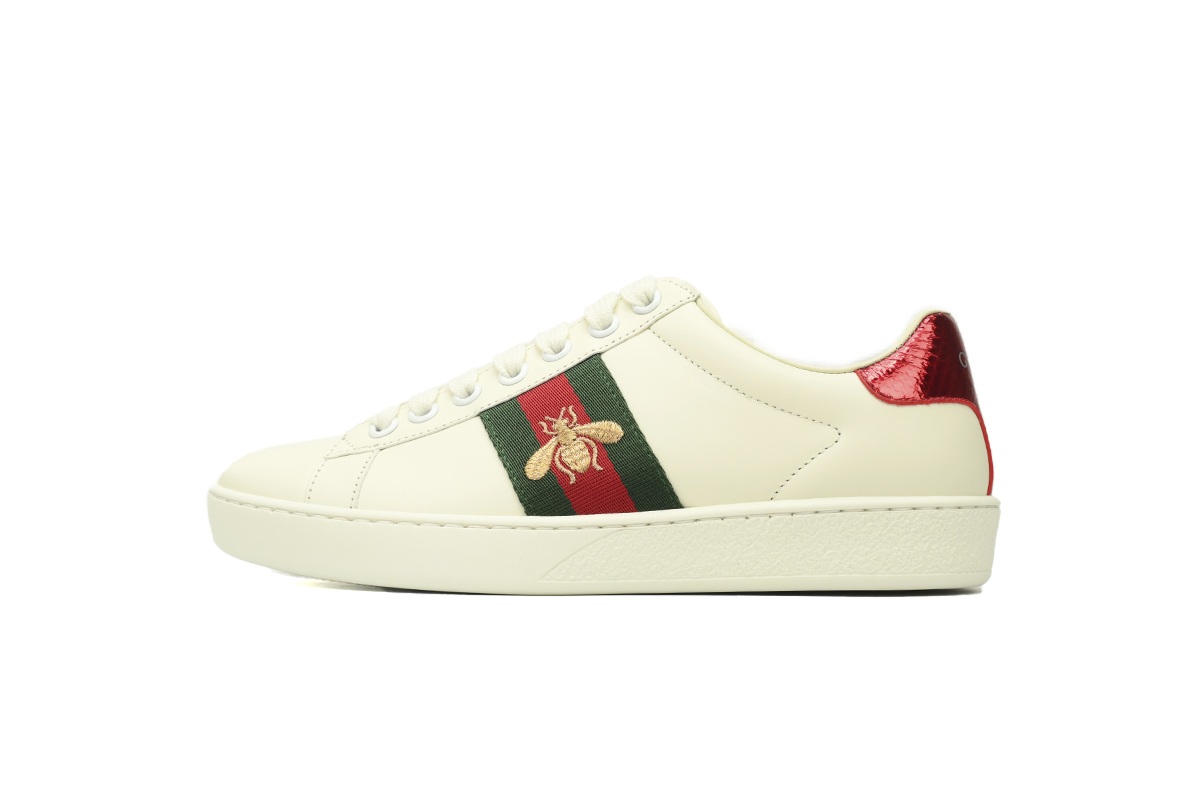 Gucci Ace Bee White 429446 02JP0 9064