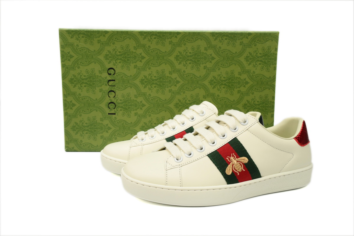Gucci Ace Bee White 429446 02JP0 9064