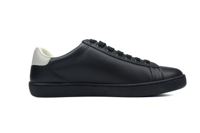 Gucci Ace Perforated Interlocking G Black 599147 AYO70 1069 02