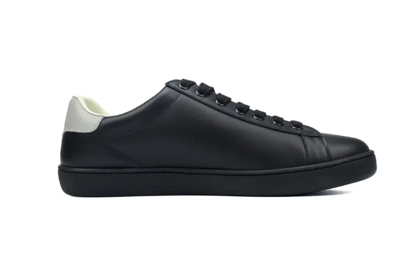 Gucci Ace Perforated Interlocking G Black 599147 AYO70 1069