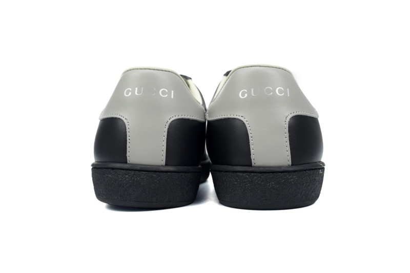 Gucci Ace Perforated Interlocking G Black 599147 AYO70 1069