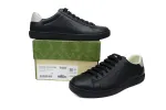 Gucci Ace Perforated Interlocking G Black 599147 AYO70 1069
