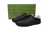 Gucci Ace Perforated Interlocking G Black 599147 AYO70 1069