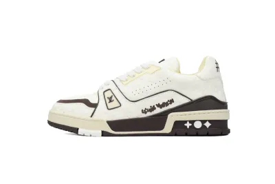 Louis Vuitton by Tyler, the Creator LV Trainer White Mocha 1ACR5I 01