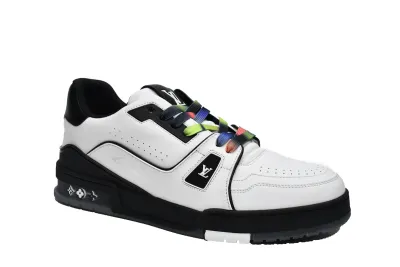 Louis Vuitton LV Trainer Black White 1A9ADA 02