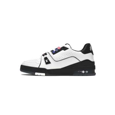 Louis Vuitton LV Trainer Black White 1A9ADA 01