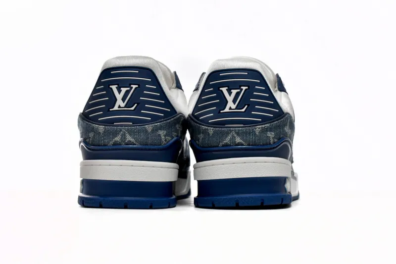 Louis Vuitton LV Trainer Monogram Denim White Blue 1A9JGZ / 1A9JGU
